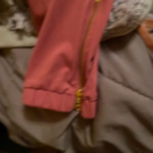 Zyia Muted Mulberry Peak Zipper Joggers